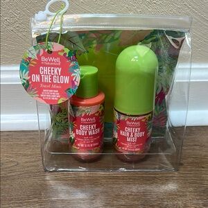 Be well by nature well cheeky on the glow travel minis